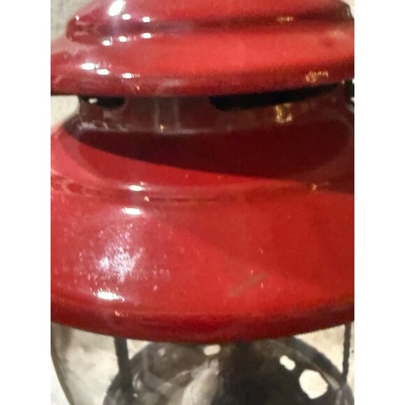 Vintage 1965 Red Coleman Lantern 12" Model 200 A Pyrex Glass Coleman Lantern Mod - Picture 11 of 16